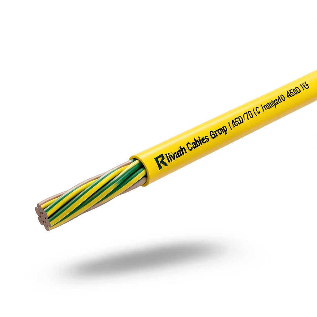 16 mm2 Stranded Copper Earth Wire, 450/750 Voltage, PVC Insulated, Yellow/Green | Riyadh Cables Group