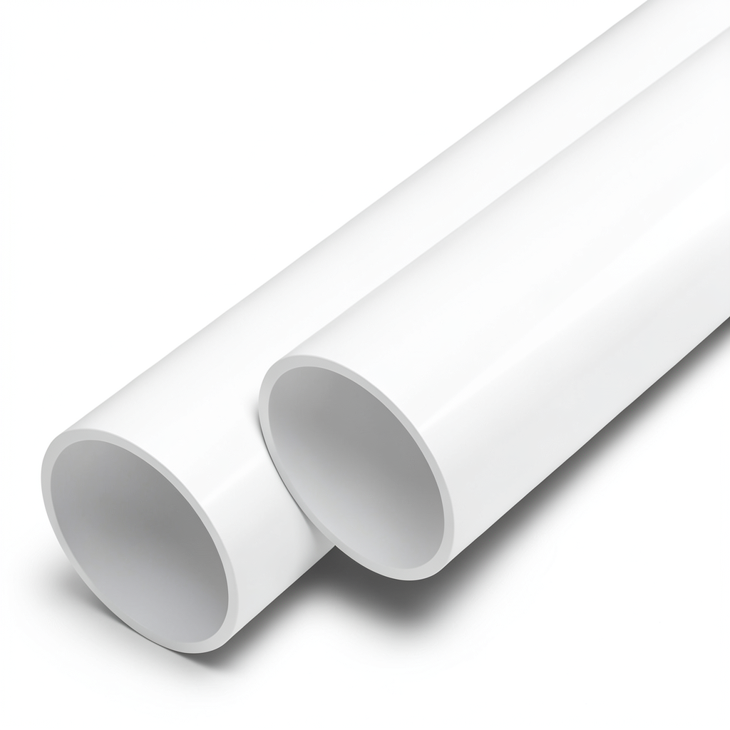 مواسير UPVC مقاس 4 إنش سمك 2.3 مم لون أبيض