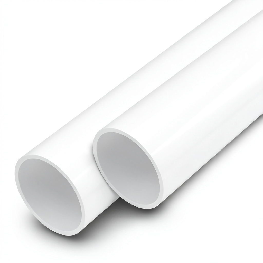 مواسير UPVC مقاس 6 إنش سمك 3.1 مم لون أبيض