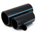 أنابيب HDPE الوطني لشبكات المياه ضغط 8 بار قطر خارجي 355 مم سمك 10.9 مم لون اسود