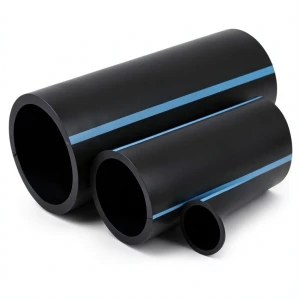 أنابيب HDPE الوطني لشبكات المياه ضغط 8 بار قطر خارجي 355 مم سمك 10.9 مم لون اسود