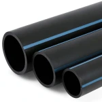 أنابيب HDPE الوطني ضغط 8 بار قطر خارجي 400 مم سمك 12.3 مم لون أسود