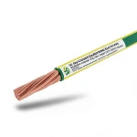 لفة سلك تأريض نحاس مجدول 50 ملي 450/750 فولت عزل PVC أخضر/أصفر | مجموعة كابلات الرياض