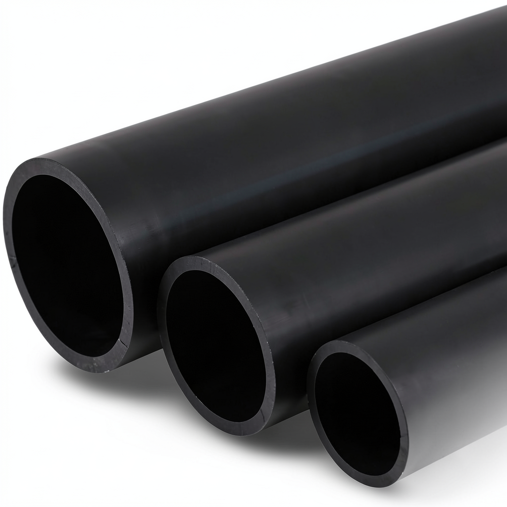 أنابيب HDPE NPF ضغط اسمي 10 بار قطر خارجي 32 مم سمك 1.6 مم أسود