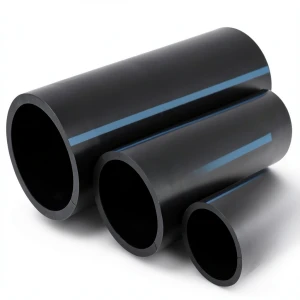 مواسير HDPE الوطني لشبكات المياه ضغط 10 بار قطر خارجي 50 مم سمك 2.4 مم لون اسود