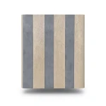Italian Wallpaper Striped Design 10m x 1.06m, Gray with Beige