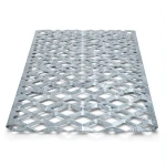 Galvanized Steel Expanded Metal Mesh Thickness 2.7 mm Width 2.44 m Length 2 m