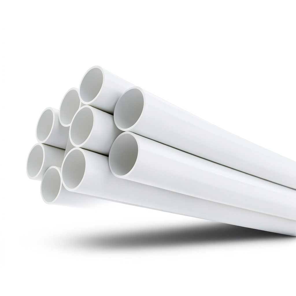 انابيب UPVC ضغط 8.6 بار مقاس 8 إنش سمك 6.73 مم لون أبيض