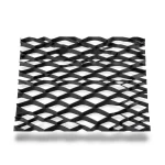 Hot Rolled Black Steel Expanded Metal Mesh Thickness 1.7 mm Width 2.44 m Length 1 m
