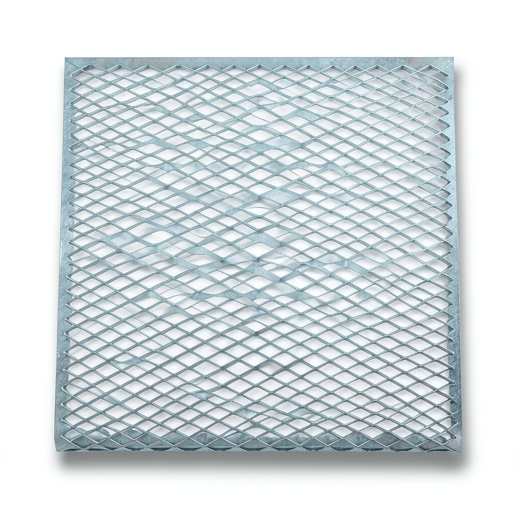Galvanized Steel Expanded Metal Mesh Thickness 2.7 mm Width 2.44 m Length 4 m