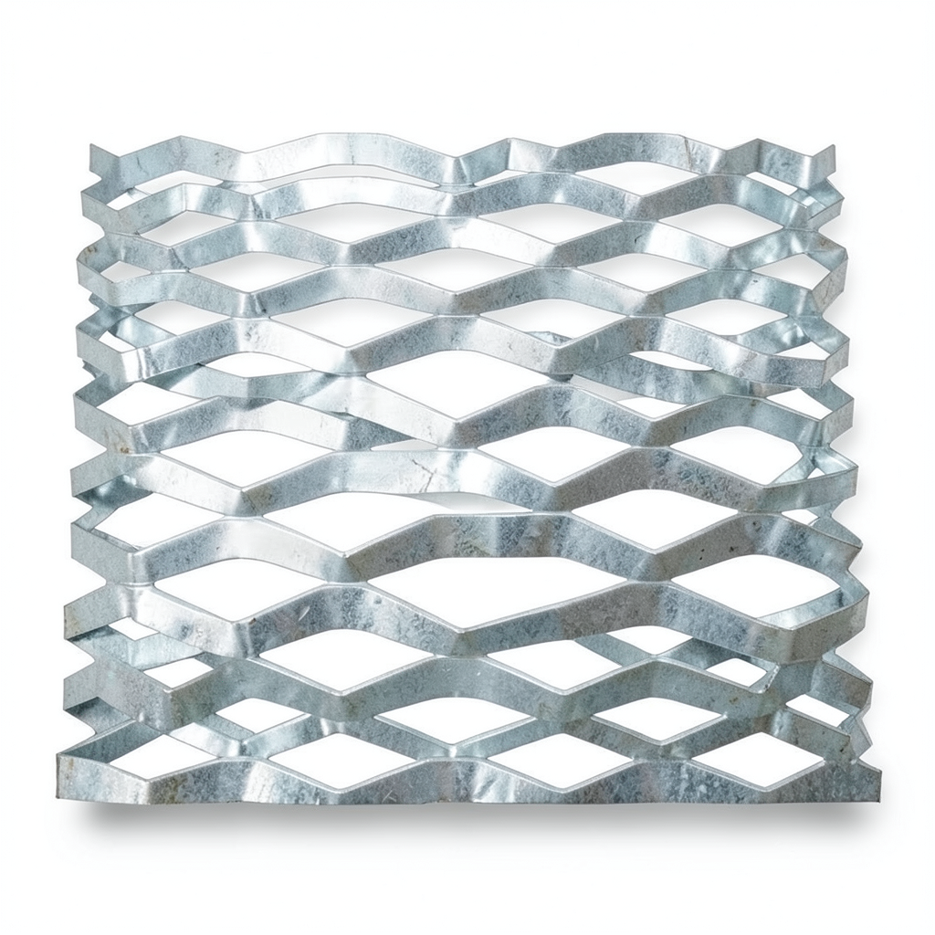 Galvanized Steel Expanded Metal Mesh Thickness 2.8 mm Width 2.44 M Length 5 M