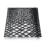Hot Rolled Black Steel Expanded Metal Mesh Thickness 1.7 mm Width 2.44 m Length 1 m