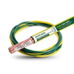لفة سلك كهرباء تأريض نحاس مجدول 400 mm 450/750 V عزل PVC أخضر/أصفر | مجموعة كابلات الرياض