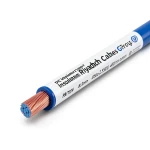 سلك مفرد نحاس مجدول معزول PVC، مساحة مقطع 2.5 ملم، 450/750 فولت، لون أزرق | مجموعة كابلات الرياض