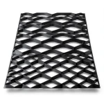 Hot Rolled Black Steel Expanded Metal Mesh Thickness 1.7 mm Width 2.44 m Length 6 m