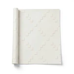 Italian Geometric Wall Covering 10m x 0.73m Light Beige, Model 45136