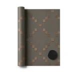 Geometric Wallpaper Brown, 10 m Length, 0.73 m Width, Model 45137