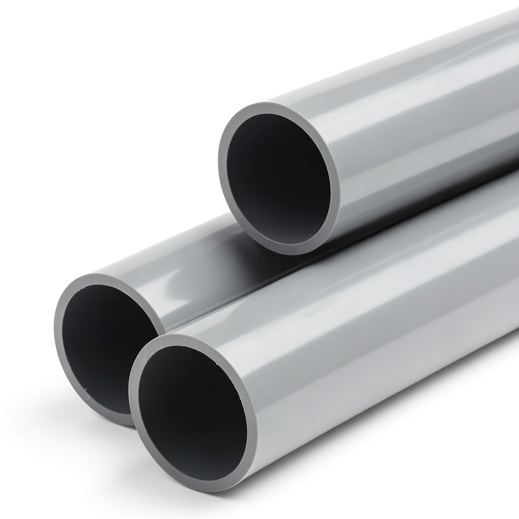 UPVC Pipe Aqtar Najd Class 2 Outside Diameter 400 mm Thickness 7.9 mm Gray