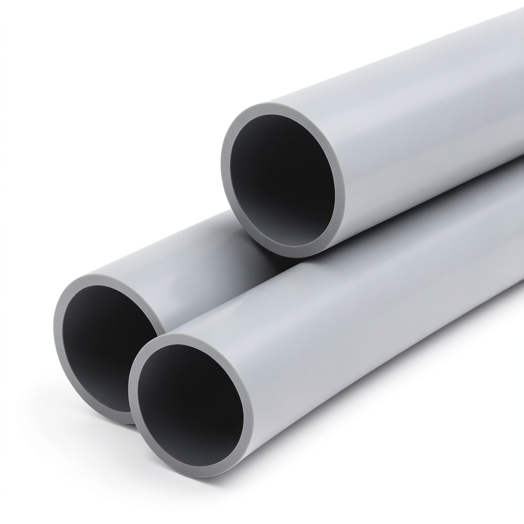 UPVC Pipe Aqtar Najd Class 2 Outside Diameter 500 mm Thickness 9.8 mm Gray
