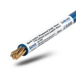 سلك مفرد نحاس مجدول عزل PVC مساحة 16mm2، 450/750 فولت، أزرق | مجموعة كابلات الرياض