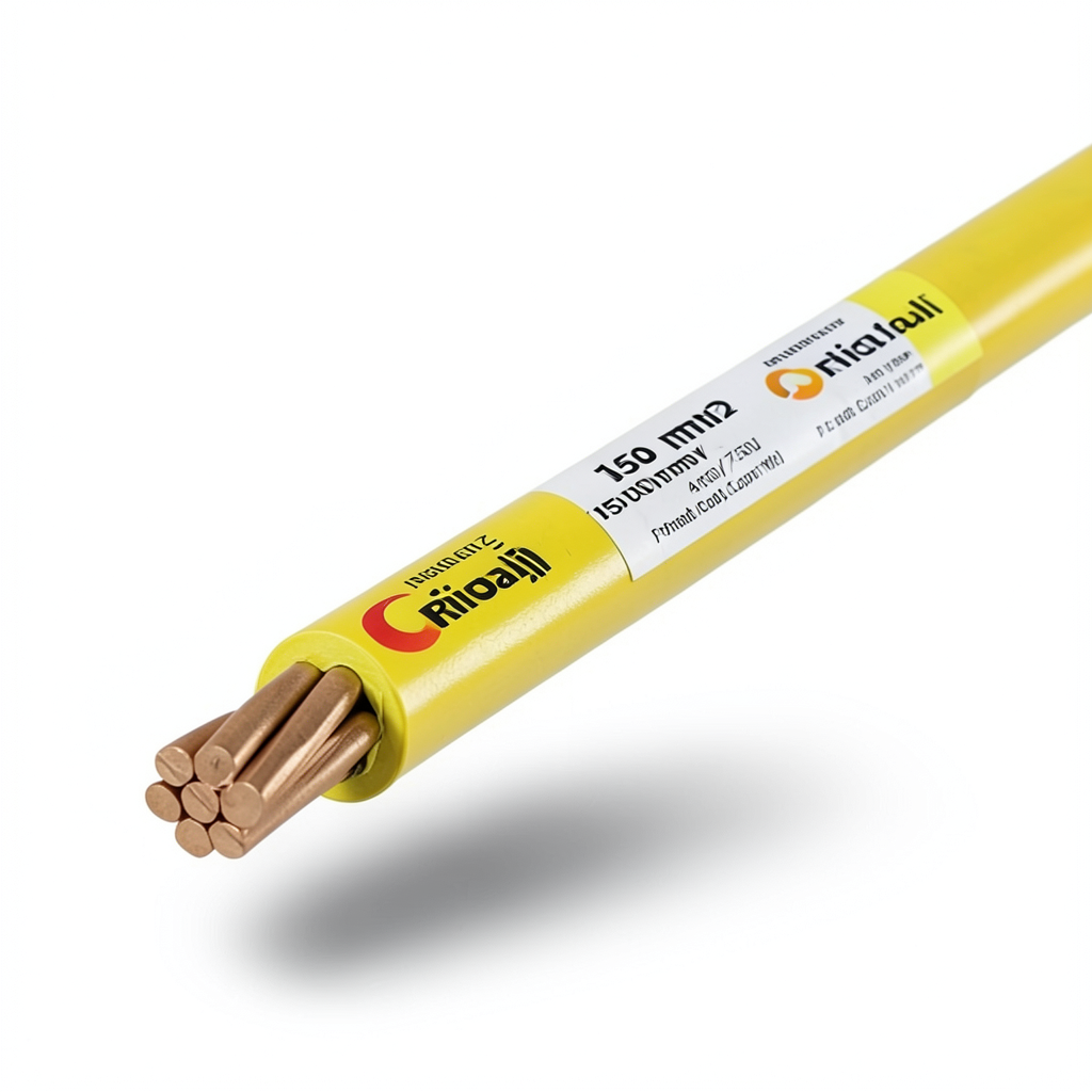 Riyadh 150 mm2 Stranded Copper Wire, 450/750V PVC Insulated, Yellow | Riyadh Cables Group