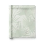 Italian Wallpaper Leaf-Patterned Design 10mx1.06m Pale Green
