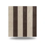 Striped Wall Covering Brown with Beige, 10m Length x 1.06m Width