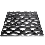 Hot Rolled Black Steel Expanded Metal Mesh Thickness 1.8 mm Width 2.44 m Length 1 m