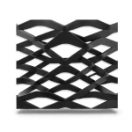 Hot Rolled Black Steel Expanded Metal Mesh Mazyoon 1.8 mm Thickness 2.44 m Width 6 m Length