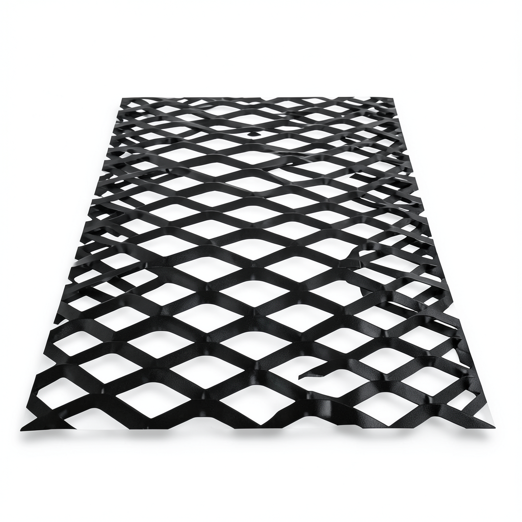 Hot Rolled Black Steel Expanded Metal Mesh 1.8 mm Thickness 7m Length 2.44m Width