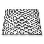 Hot Rolled Black Steel Expanded Metal Mesh Thickness 2 mm Width 2.44 m Length 3 m