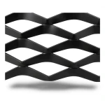 Hot Rolled Black Steel Expanded Metal Mesh Thickness 2.3 mm Width 2.44 m Length 1 m
