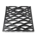 Hot Rolled Black Steel Expanded Metal Mesh Thickness 2.3 mm Width 2.44 m Length 1 m