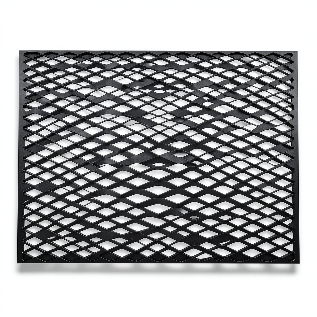 Hot Rolled Black Steel Expanded Metal Mesh Thickness 2 mm Width 2.44 m Length 1 m