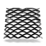 Mazyoon Hot Rolled Black Steel Expanded Metal Mesh 2.3mm Thickness 2.44m Width 2m Length Bait Al Tatawor