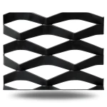Mazyoon Hot Rolled Black Steel Expanded Metal Mesh 2mm Thickness 2.44m x 4m Bait Al Tatawor