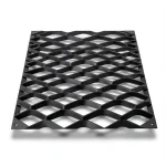 Hot Rolled Black Steel Expanded Metal Mesh 2 mm Thickness 7 m Length 2.44 m Width