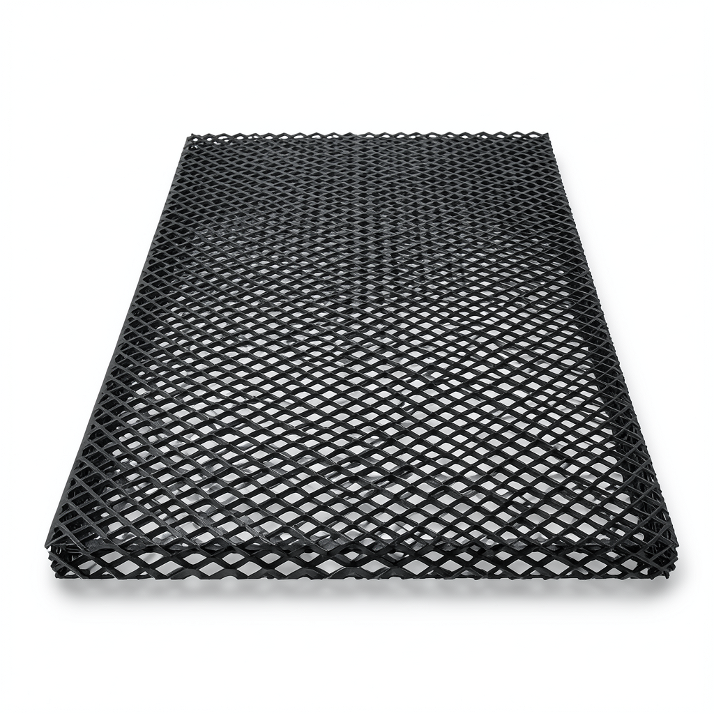 Hot Rolled Black Steel Expanded Metal Mesh Mazyoon 2.3 mm Thickness 4 m Length 2.44 m Width