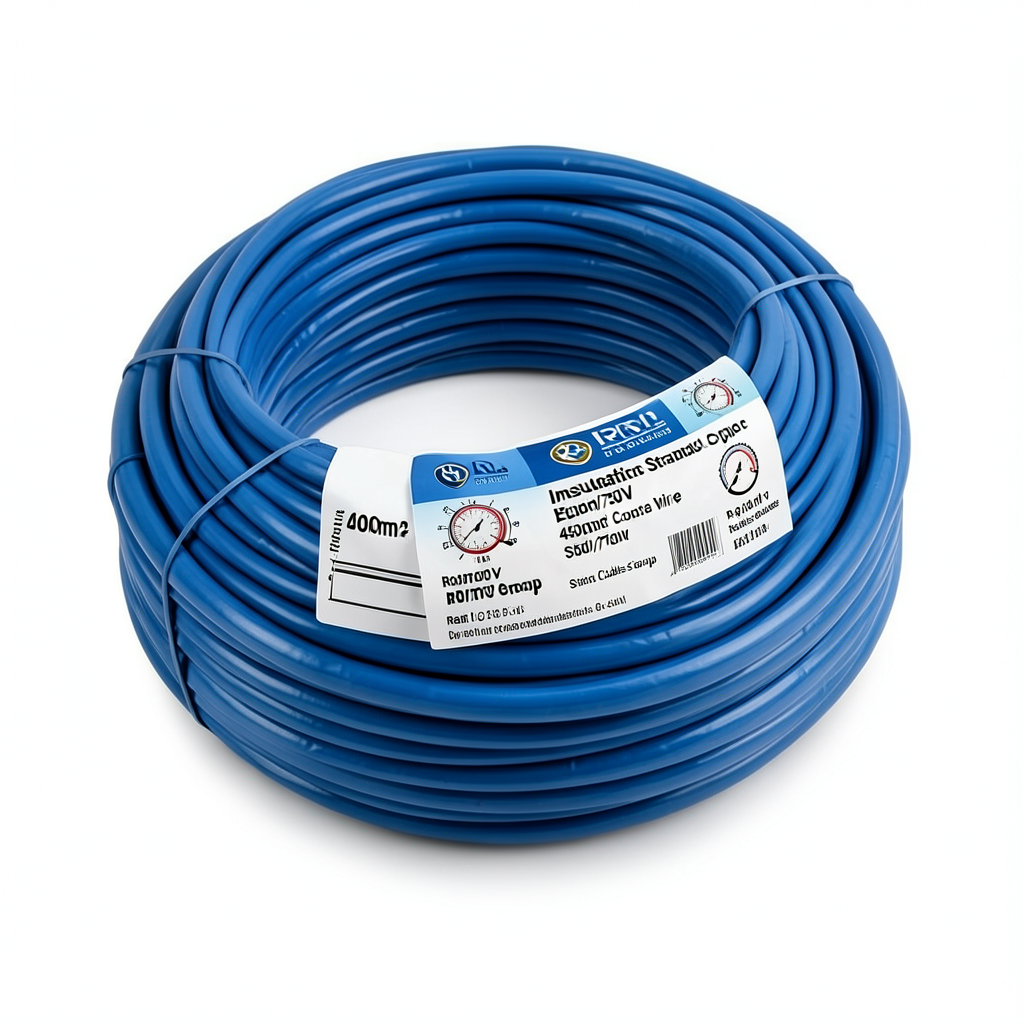 PVC Insulation Stranded Copper Single Electrical Wire 400mm2, 450/750V, Blue | Riyadh Cables Group