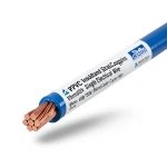 لفة سلك مفرد نحاس مجدول معزول PVC، مقاس 95mm2، 450/750 فولت، لون أزرق | مجموعة كابلات الرياض