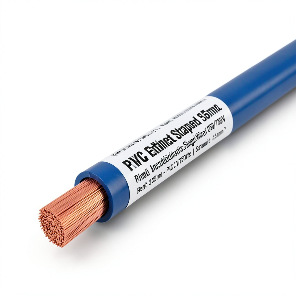 PVC Insulation Stranded Copper Single Electrical Wire 35mm2, 450/750V, Blue | Riyadh Cables Group