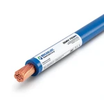 سلك مفرد نحاس مجدول عزل PVC، مساحة مقطع 185mm2، 450/750 فولت، لون أزرق | مجموعة كابلات الرياض