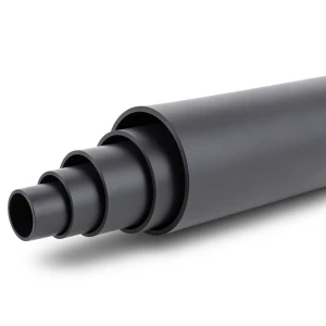 HDPE Plastic Pipe Pressure 3.2 Bar PE 100 Size 500 mm SDR 41 Black