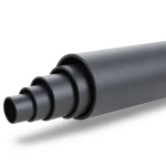 أنابيب HDPE ضغط اسمي 4 بار PE 100 قطر خارجي 200 مم SDR 33 لون أسود