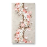 Floral Wallpaper 10m x 0.53m Pale Beige, Model 17794