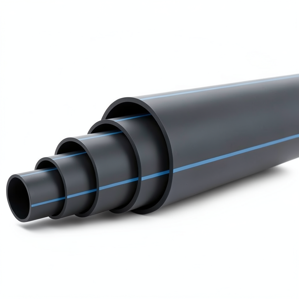 مواسير بلاستيك HDPE ضغط 3.2 بار PE 100 قطر خارجي 500 مم SDR 41 لون أسود