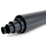 أنابيب بلاستيك HDPE ضغط اسمي 3.2 بار PE 100 قطر خارجي 560 مم SDR 41 لون أسود