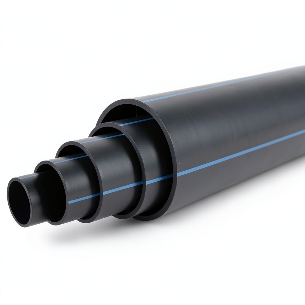 HDPE Plastic Pipe Nominal Pressure 3.2 Bar PE 100 OD 560 mm SDR 41 Black