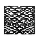Hot Rolled Black Steel Expanded Metal Mesh Thickness 2.3 mm Width 2.44 m Length 6 m