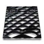 Hot Rolled Black Steel Expanded Metal Mesh Thickness 2.3 mm Width 2.44 m Length 6 m